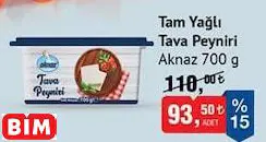 AKNAZ TAM YAĞLI TAVA PEYNİRİ 700 G